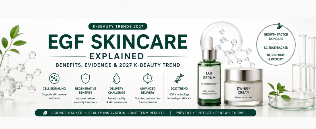 EGF Skincare Explained: Benefits, Evidence & 2027 K-Beauty Trend