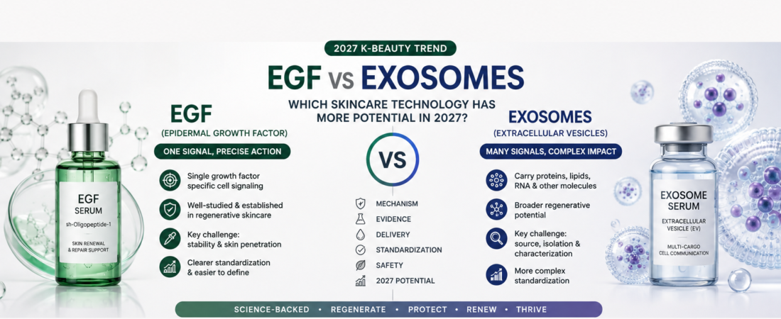 EGF vs Exosomes: Which Skincare Technology Has More Potential in 2027?