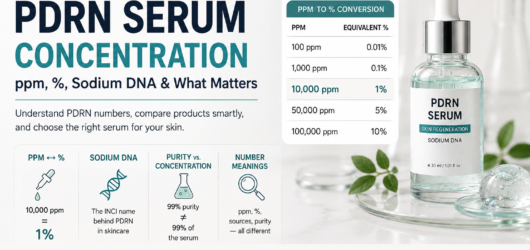 PDRN Serum Concentration Explained: ppm, %, Sodium DNA & What Actually Matters