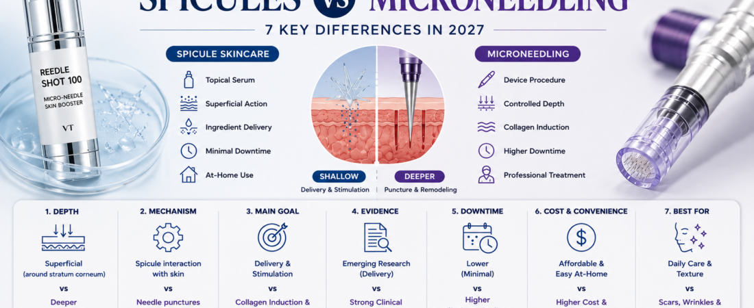 Spicules vs Microneedling: 7 Key Differences in 2027