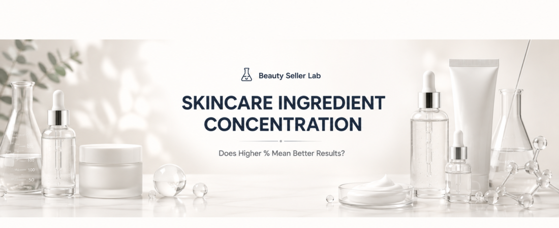 Skincare Ingredient Concentration: Does a Higher Percentage Mean Better Results?
