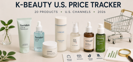 K-Beauty U.S. Price Tracker 2026: What 20 Products Reveal Across Sephora, TikTok & Brand Stores